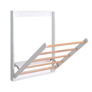 Wholesale Solid Beech Wall Mount Clothes Drying Rack Folding Desk Space Saving For Bathroom from china suppliers