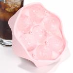 BPA Free 6 Holes Silicone Ice Ball Mold With Funnel