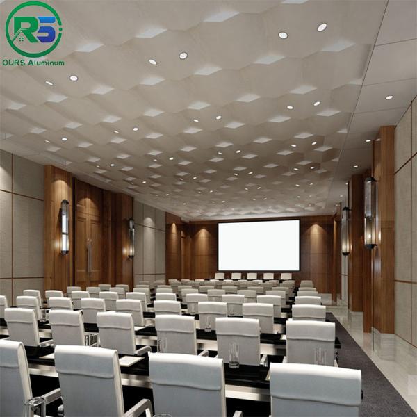 Decorative Suspended Metal Ceiling U Aluminum Profile Screen Ceiling 20mm