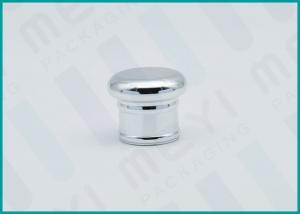 Wholesale Round Top Perfume Bottle Caps / Plastic Perfume Cap With Shiny Silver Coating from china suppliers