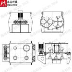 Bread Premixed Powder Horizontal Mixing Machine Non Gravity Double Shaft Mixer