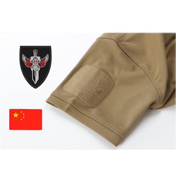 Knitted Polyester Cotton Polo T Shirts Breathable Short Sleeve For Men