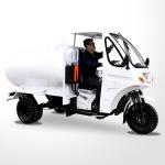 Motorized Tricycle with 5.0-12 Tire Size and 5 2 Rear Spring Leafs ' Transportat