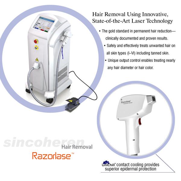 painless 808nm SHR hair removal laser diode light sheer laser hair removal