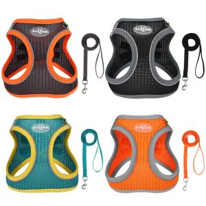 Wholesale Lightweight Design Mesh Pet Harness Vest For Ensure The Safety from china suppliers