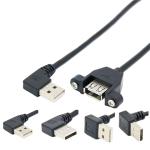 OEM ODM Extension USB Charging Data Cable Male To Female With Screw Locked