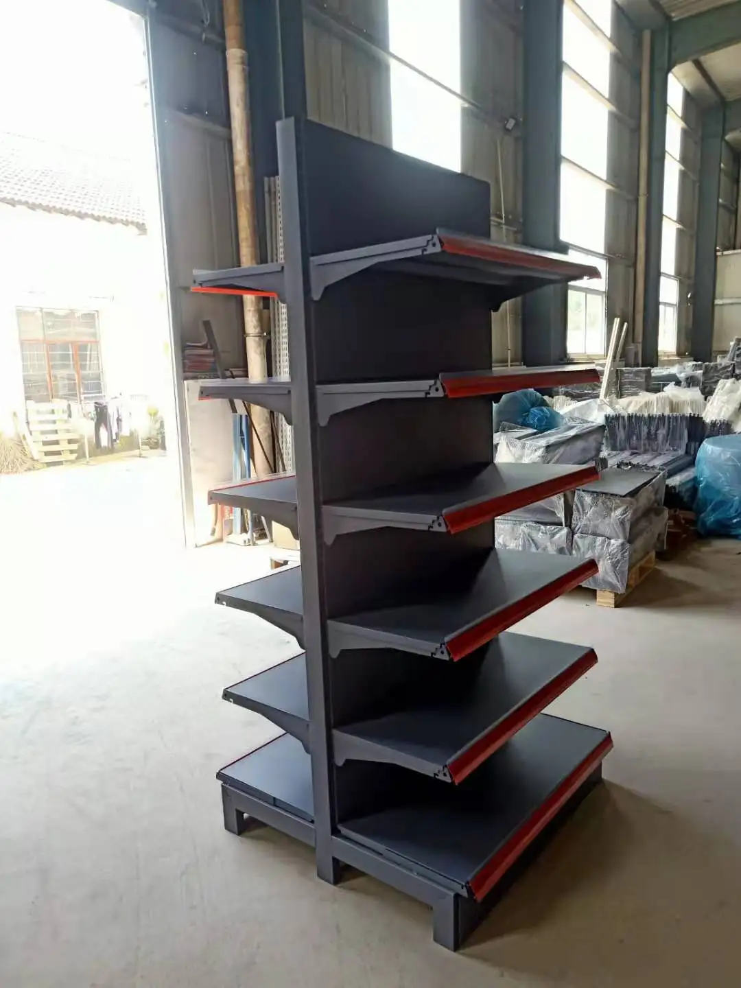 Factory Custom Color Size Super Market Racks Super Market Shelf