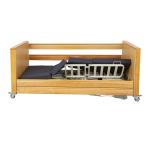 Five Function Solid Wood Sliding Guardrail Nursing Bed for Hospital and Home
