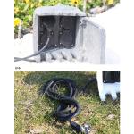 Outdoor Garden Electrical Power Outlet Socket Box Resin Enclosure Waterproof