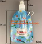 portable foldable water bottle / folding water bag,BPA Free Stand Up Spout
