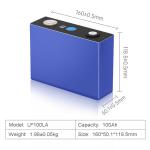 Power Lithium Iron Phosphate Battery Cell 3.2 V 100ah Motorcycle Overcharge