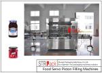 8 Nozzles Automatic Bottle Filling Machine For Cherry Jam Jelly
