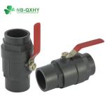1 1/2 Inch PVC/Plastic Ball Valve Straight Through Type Channel Two Parts Type
