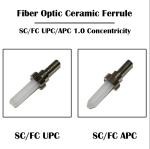 200um 300um 400um 600 um FC Zirconia Ceramic Ferrule Optical Fiber Devices for