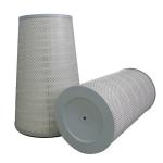 Cylindrical Canister Gas Turbine Air Filter , Cellulose Activated Carbon Filter
