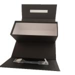 custom stainless steel cup hinged packaging box luxury mug box with silk
