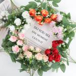 Artificial Rose Bouquet in White Perfect for Living Room and Mall Display