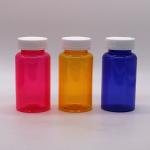 Child Resistant Lids PET Pill Containers for Pharmacy Medicine Organization