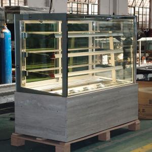 Wholesale Square Refrigerated Bakery Display Case Glass Front Showcase For Cold Deli from china suppliers