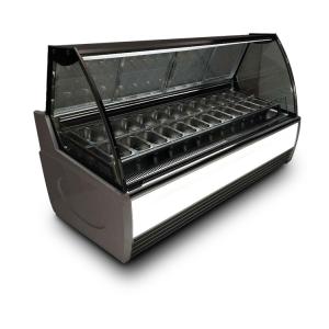 Wholesale Explosion Proof 24 Plates Ice Cream Showcase Freezer from china suppliers