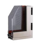 Aluminum Sliding Window Extrusion Profiles Customized Double Glazed