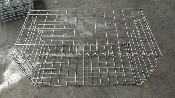 2.5mm-6.0mm Welded Gabion Box Gabion Mesh Cage With Spirals Locking Pins And