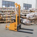 Non Polluting Warehouse Forklift , 1 Ton Counterbalance Manual Hydraulic Stacker