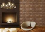 3D Brick Printing Natural Style Modern Removable Wallpaper , 0.53*10M PVC