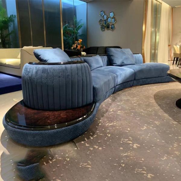 Contemporary Modern Living Room Sofa High Ending Canap Velours Customized