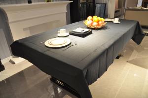 Wholesale Black Rectangular 1.37m Disposable Paper Tablecloths SGS FDA Listed from china suppliers
