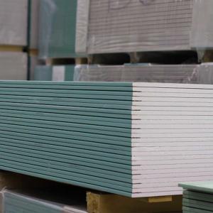 Wholesale 12.5mm Green Board Water Resistant Drywall Sheets For Building Ceiling from china suppliers