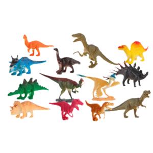 Wholesale Realistic Multi Colored Jurassic Age Figure Toy 13 PCS Mini Dinosaur Figure Set Hand Painted from china suppliers