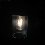 Edison Bulb Solar Pathway Bollard Light Classic Anthracite Waterproof