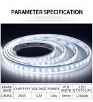 20W IP20 2500lm 120Leds/M SMD 2835 LED Strip 2200-6500K