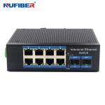 8 Ports POE Industrial Network Switch 2SFP 10 / 100 / 1000Mbps Full Gigabit