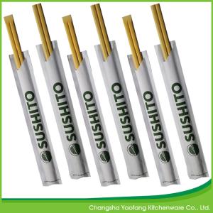 Wholesale Bamboo Natural Disposable Restaurant Chop Sticks 24cm Tensoge Open Paper Packing from china suppliers