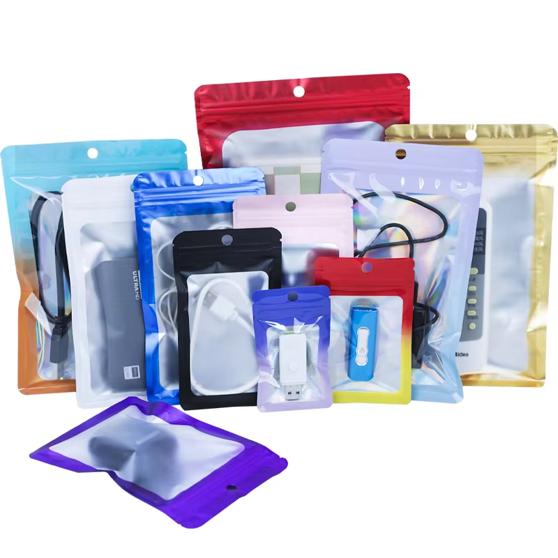 Custom Printed Zip Lock Bags Resealable Smell Proof Packaging Aluminized Foil Bags for Cookies Candies