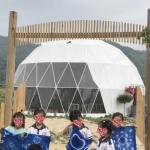 15m Half Sphere Geodesic Big Dome Tent Large Bay Clear Window Yurt