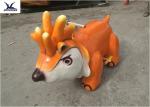 Mini Cartoon Sika Deer Motorized Animal Scooters Moving Forwards / Backwards
