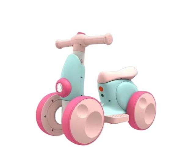 Style Unisex 6V Ride On Electric Baby Scooter with Music Lighting and Balance