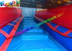 Family Size Outdoor Inflatable Water Slide , Climbing Slide With Pool For Kids