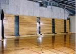Warm / Natural Retractable Bleacher Seating Timber Bench Clear Polyurethane