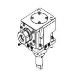 90 Degree Bmt55 Lathe Live Tooling Holders Driven Tool Holder