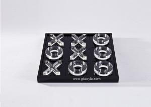 China Transparent Lucite Acrylic Custom Engraving Logo Tic Tac Toe Game Board on sale