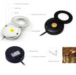 Surface Mounted 3W Mini Led Cabinet Light Dimmable IP65 Showcase TV Kitchen
