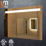 Silver Smart Custom Bathroom Mirrors Waterproof Led Strip Vanity Mirror