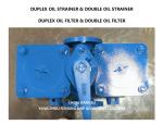 LOW PRESSURE DUPLEX OIL STRAINER MODEL AS65 CB/T425 CAST IRON BODY WITH