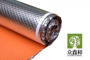 China Orange Underfloor Heating Underlay Water Proofing Anti Static Silver Foam on sale