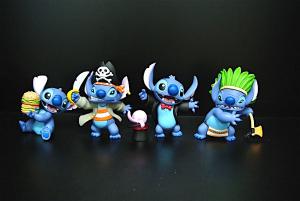 Wholesale Magician Style Lilo And Stitch Action Figures With Disney Logo 8*7*5c from china suppliers
