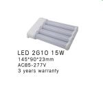 TYPE A+B 2G10 led PL light 12W CRI80 120LM/W 2835smd AC85-277V Three-year